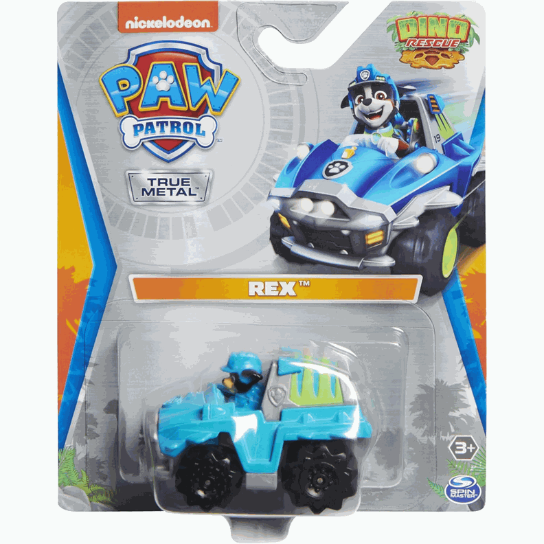Paw Patrol Dino Rescue Vehículo Metálico Rex-0