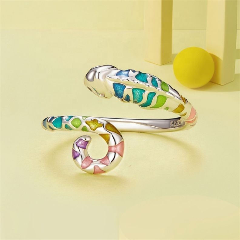 Anillo Camaleon Ajustable Plata 925-1