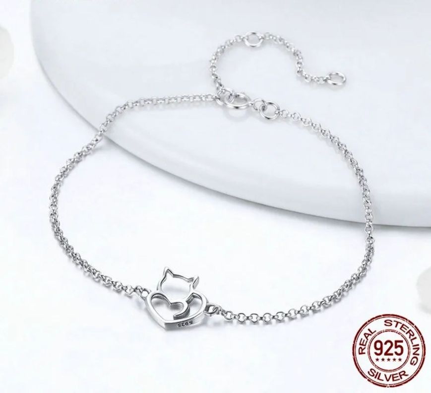 Pulsera Gato Plata S925-3