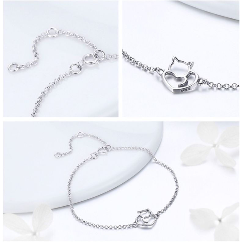Pulsera Gato Plata S925-1