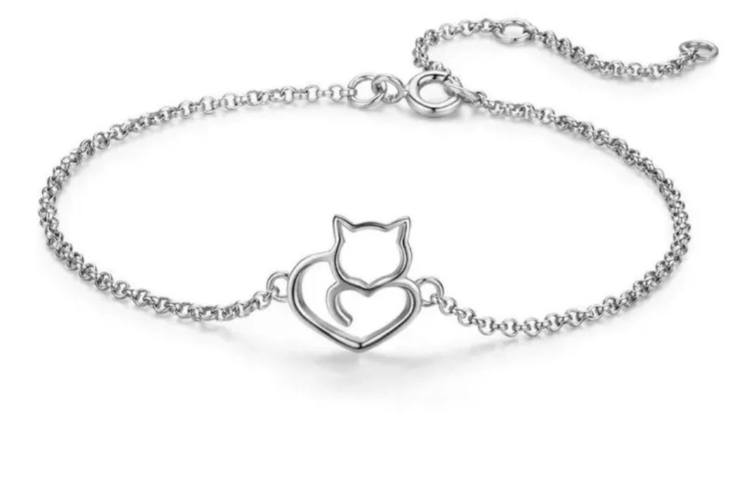 Pulsera Gato Plata S925-0
