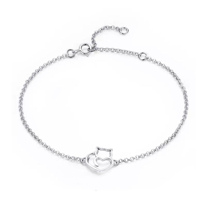 Pulsera Gato Plata S925-2