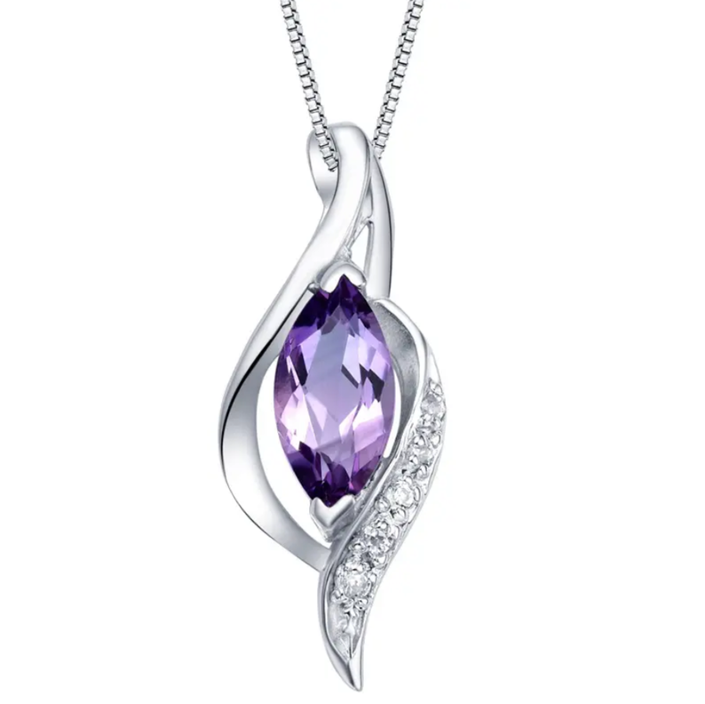 Collar Plata 925 Amatista-0