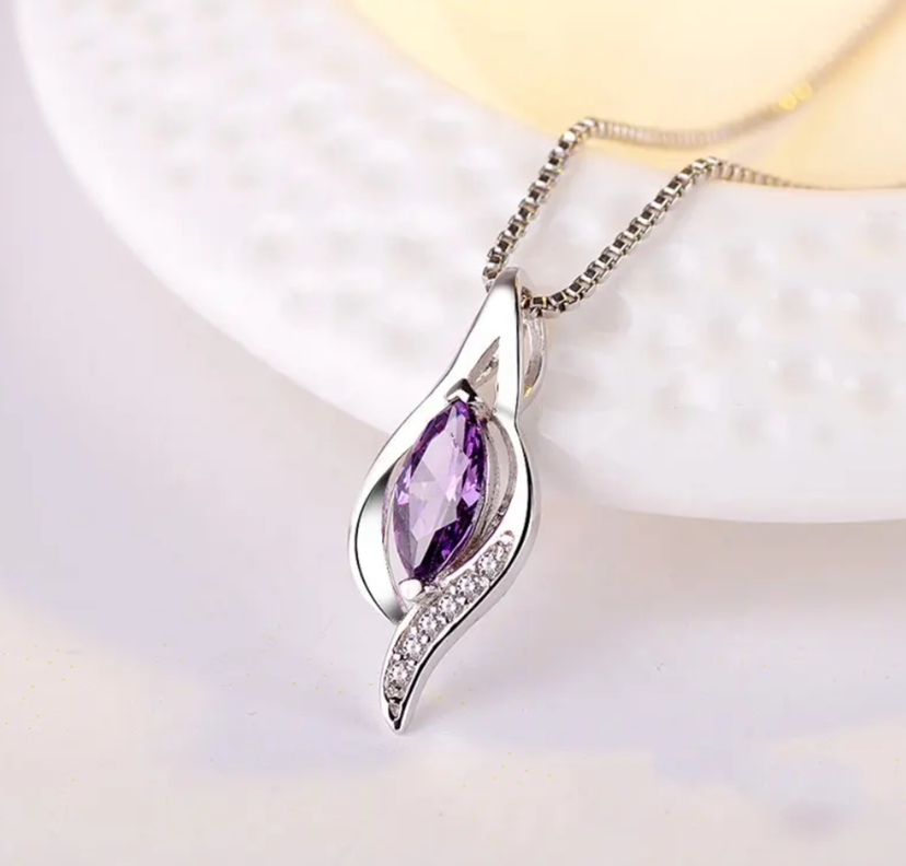Collar Plata 925 Amatista-1