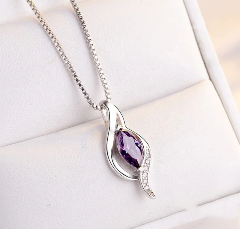 Collar Plata 925 Amatista-2
