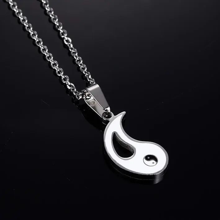 Collar Yin Yang Parejas Plata 925-4