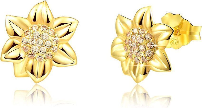 Aros Girasol Plata 925-0