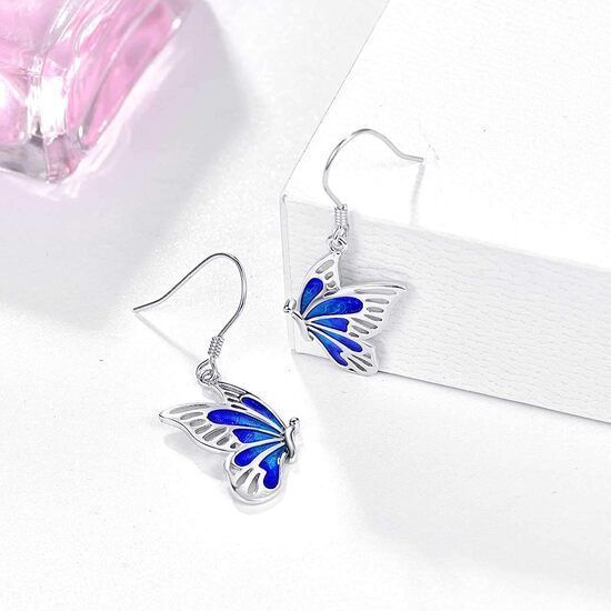 Aros Mariposa Plata 925-1