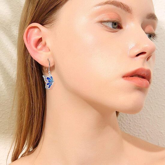 Aros Mariposa Plata 925-2