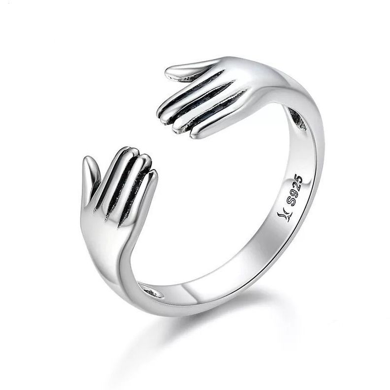 Anillo Abrazo Ajustable Plata 925-0