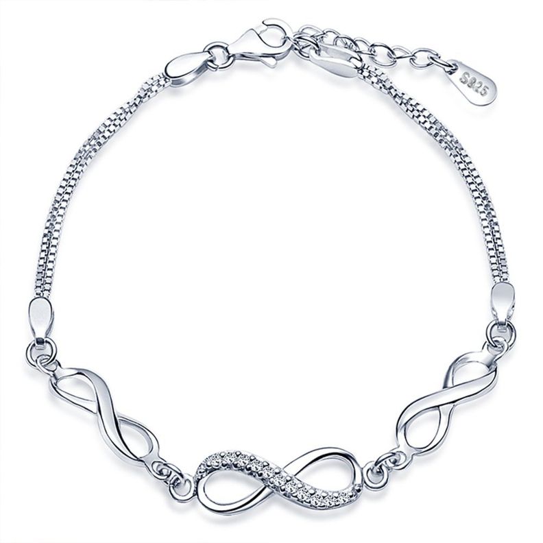 Pulsera Infinito Plata 925 moda-0