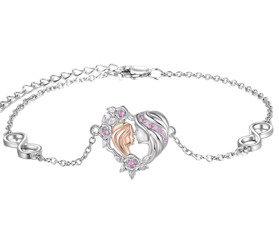 Pulsera Mamá Hija Plata S925-0