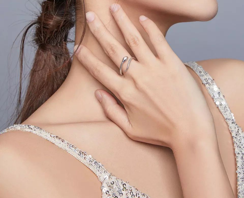 Anillo Plata 925 Ajustable Serpiente-2
