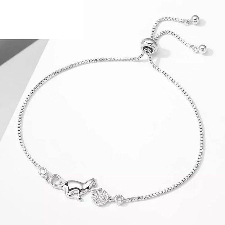 Pulsera Gato Plata 925 -1