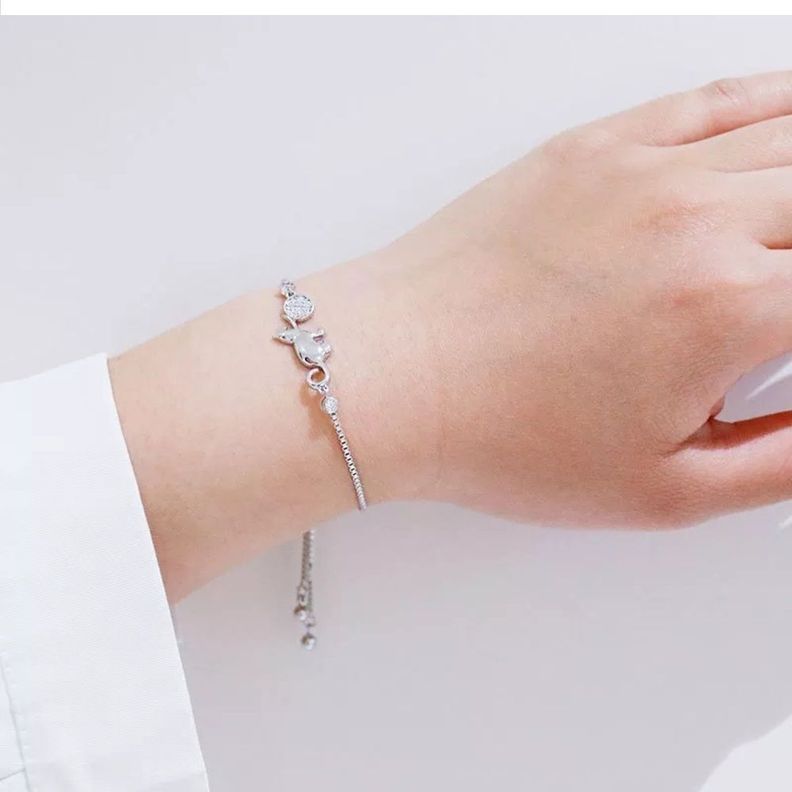 Pulsera Gato Plata 925 -2