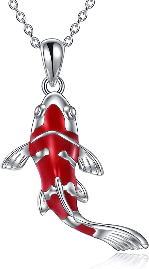 Collar Pez Koi Plata 925-0