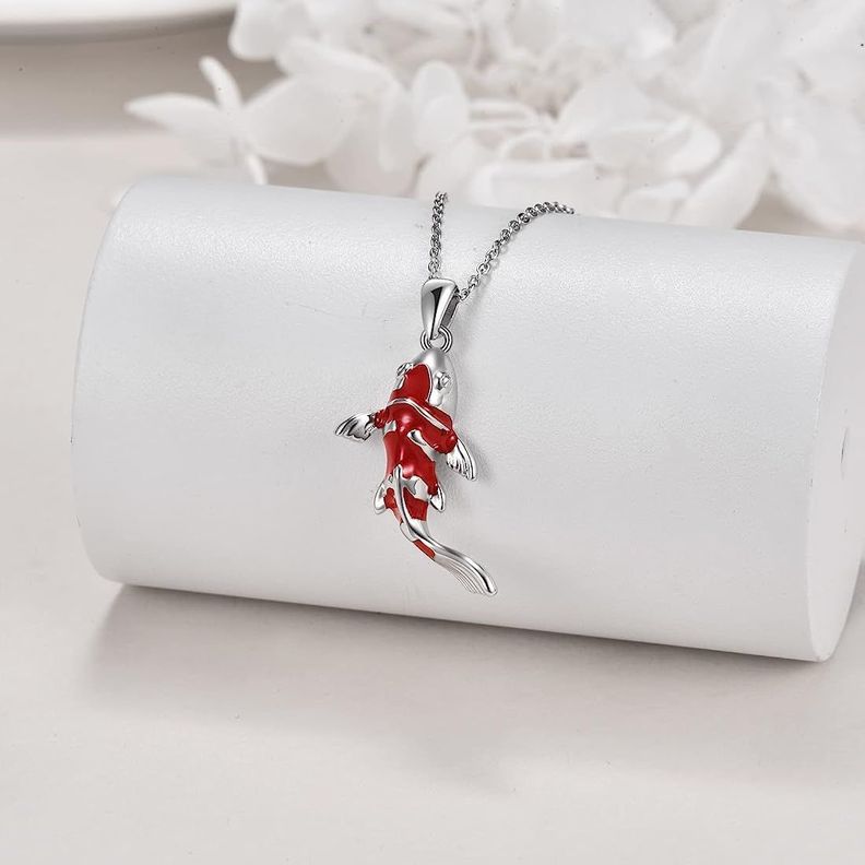 Collar Pez Koi Plata 925-2