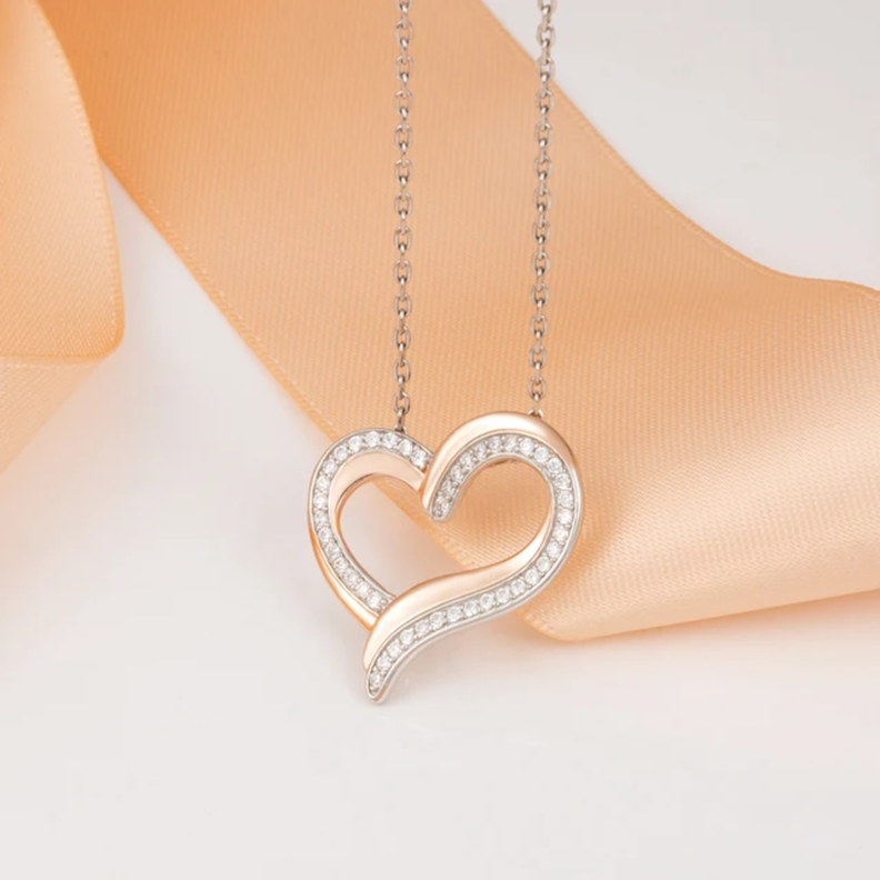 Collar Corazón Plata 925 Elegante-1