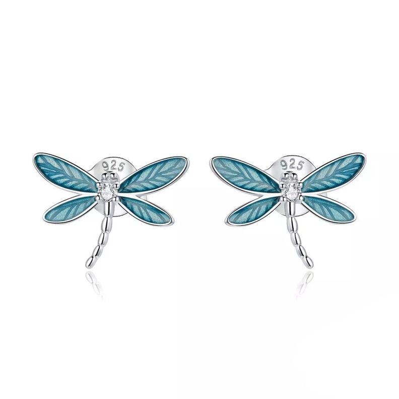 Aros Libelula Plata 925-0