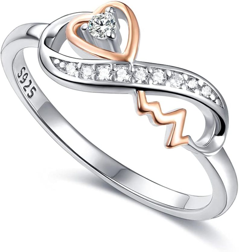 Anillo Infinito Ajustable Plata 925-0