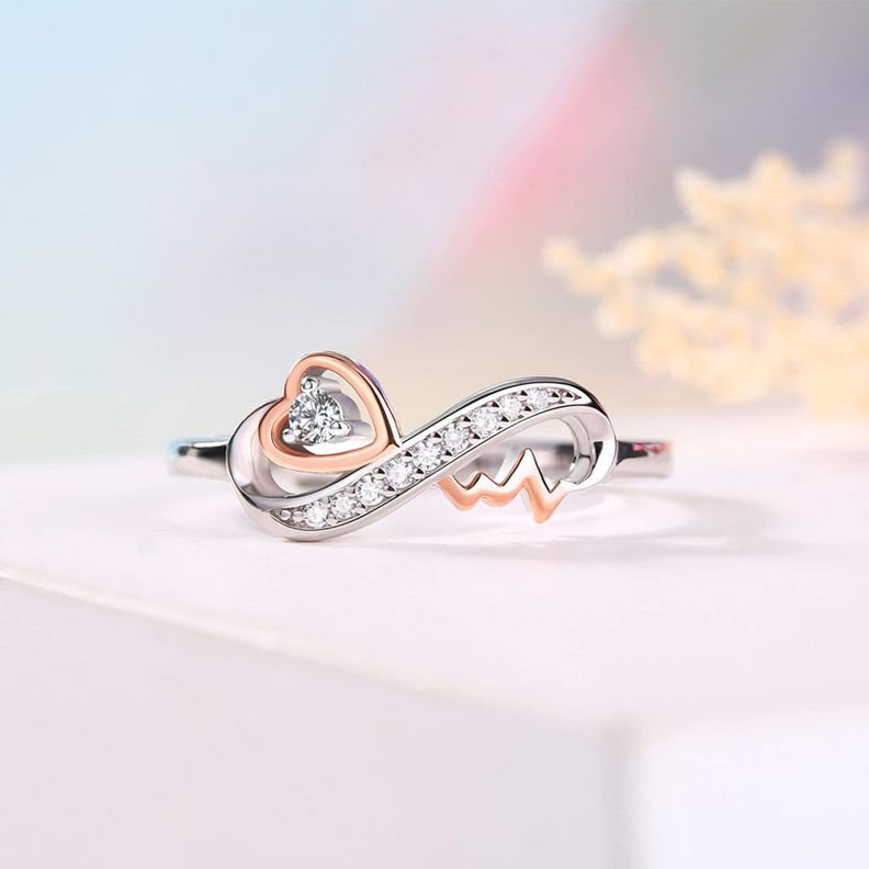 Anillo Infinito Ajustable Plata 925-1