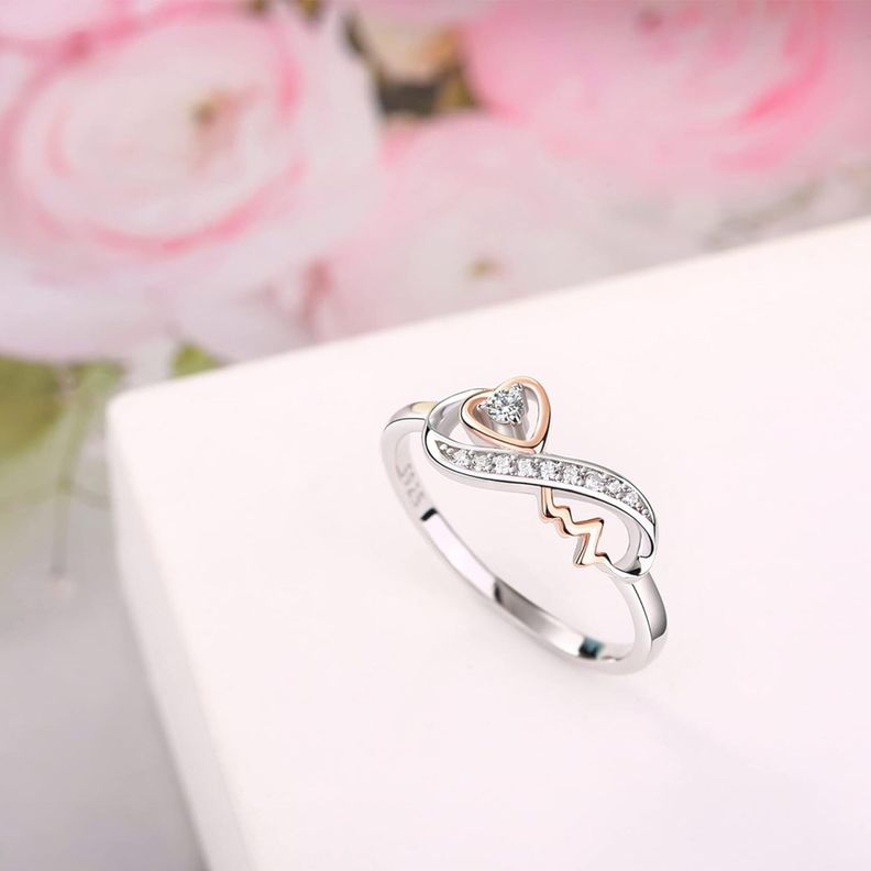 Anillo Infinito Ajustable Plata 925-2