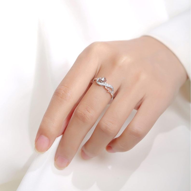 Anillo Infinito Ajustable Plata 925-3