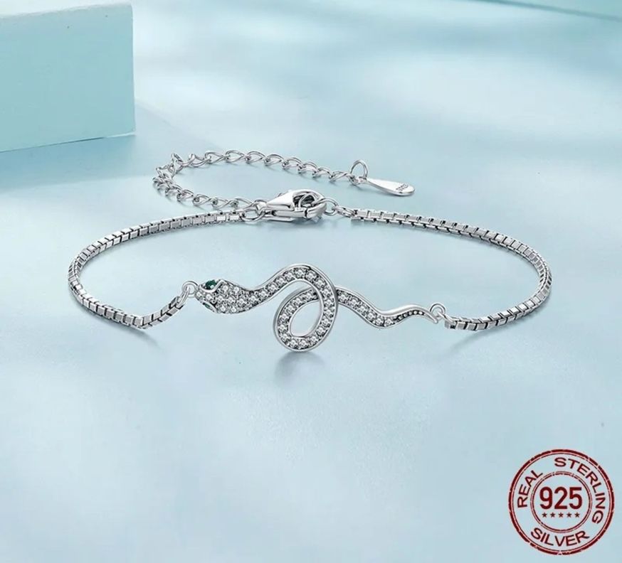 Pulsera Serpiente Snake Plata 925-1