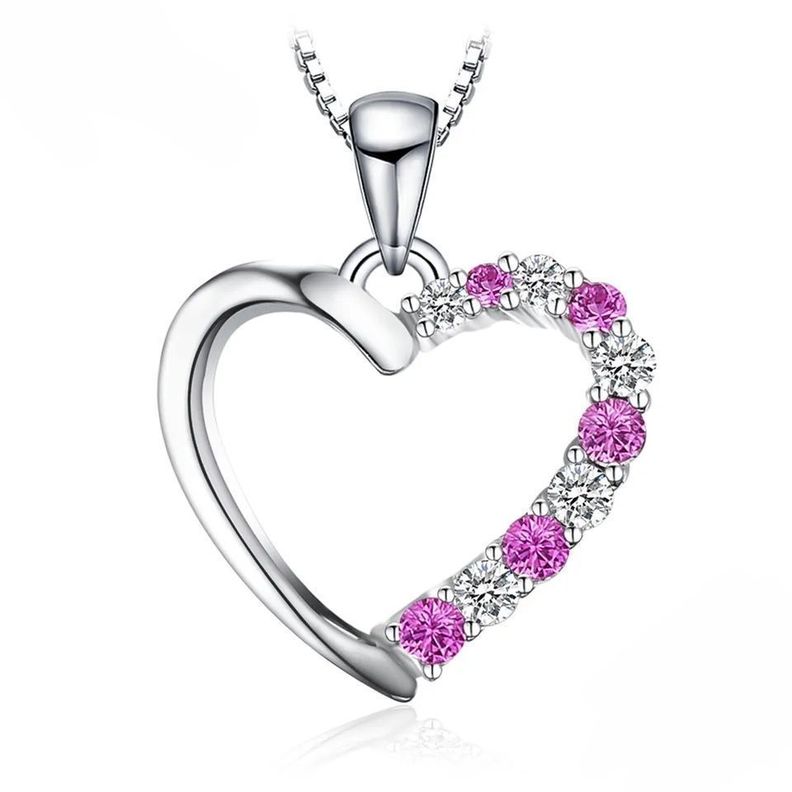 Collar corazón Juvenil Plata 925-0