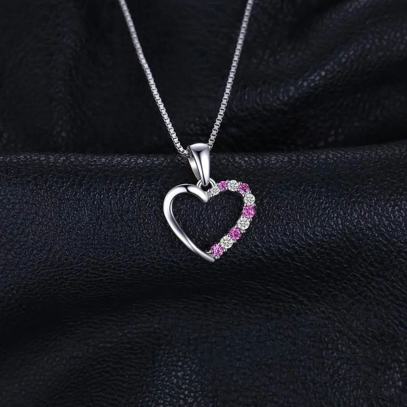 Collar corazón Juvenil Plata 925-2
