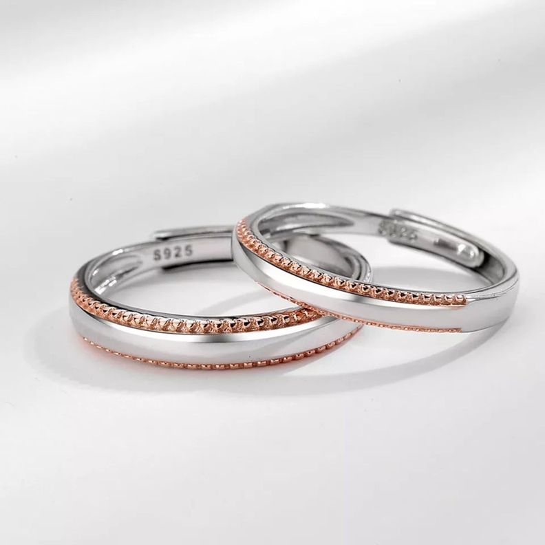 Anillos Ajustables Plata 925 Parejas Ilusiones-2