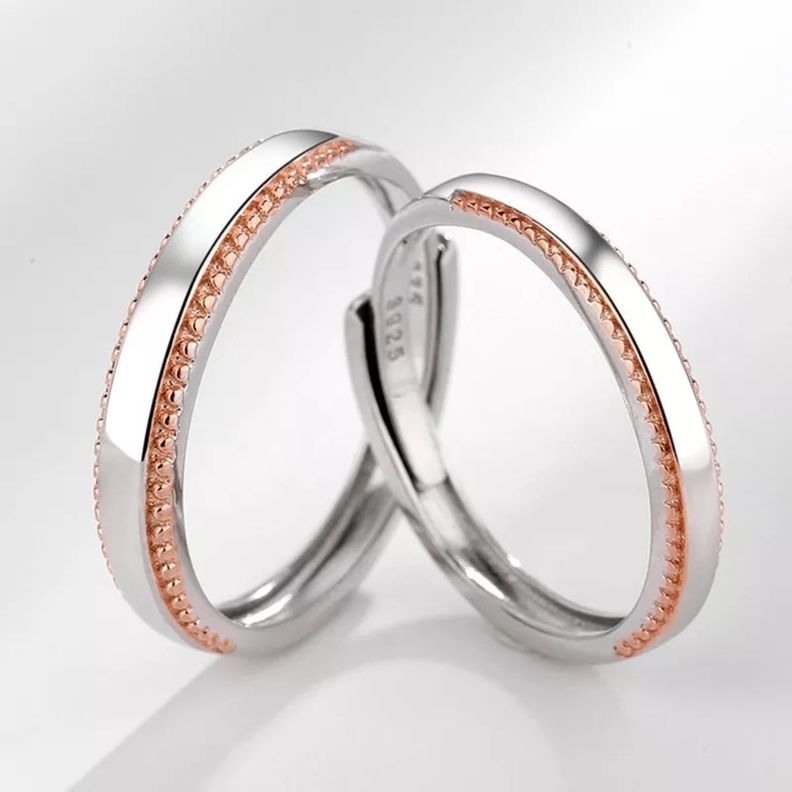 Anillos Ajustables Plata 925 Parejas Ilusiones-1