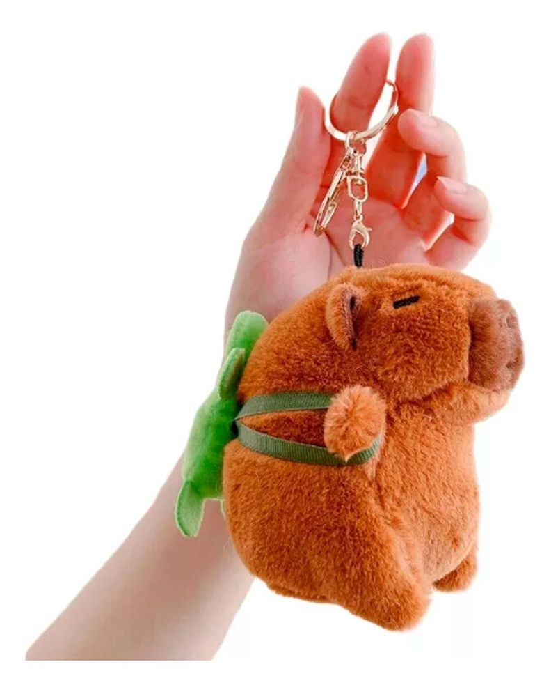 Peluche Mini Capibara 11cm Con Mochila-1