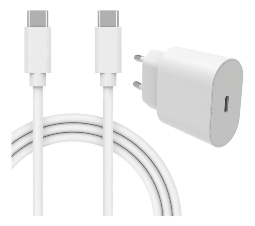 Cargador Adaptador Con Cable Tipo C Carga Rápida-0