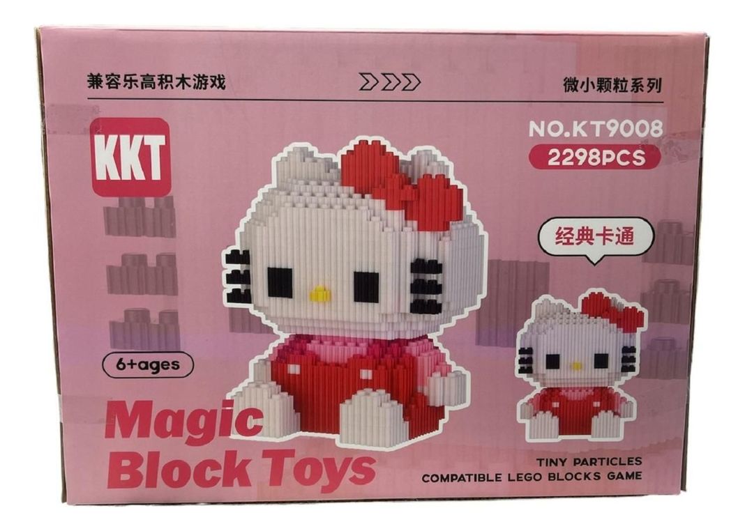 Armable 3d Micro Blocks Hello Kitty 18cm 2298 Piezas-2