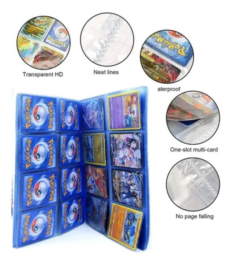 Album Cartas Pokemon 160 + 100 Cartas Originales-4