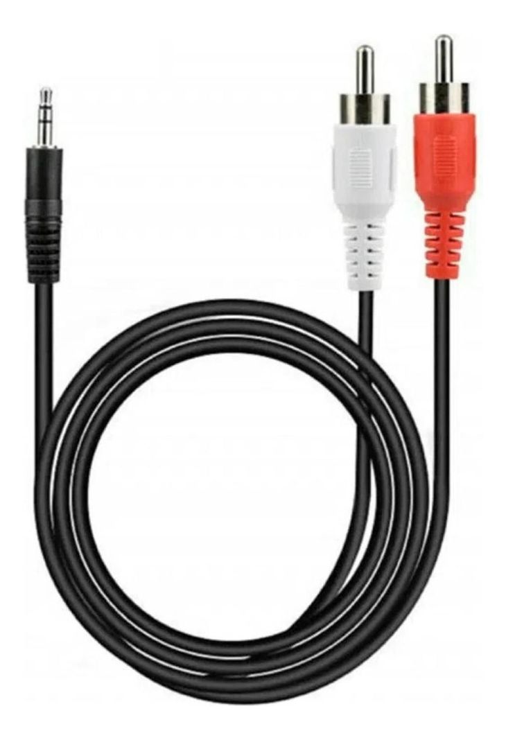 Cable Plug A 2 Rca Dblue 3 Metros-0