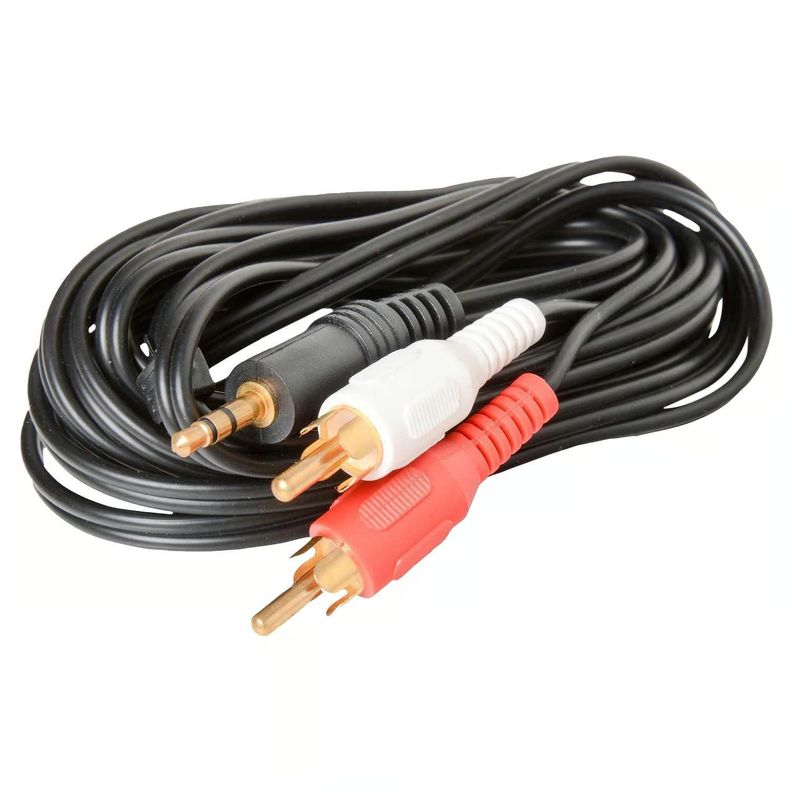 Cable Plug A 2 Rca Dblue 3 Metros-2