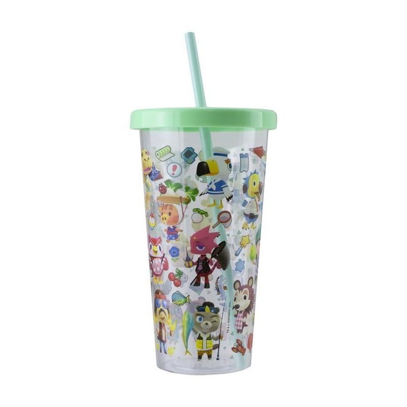 Vaso Animal Crossin Cup And Straw-1