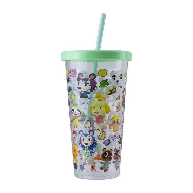 Vaso Animal Crossin Cup And Straw-0