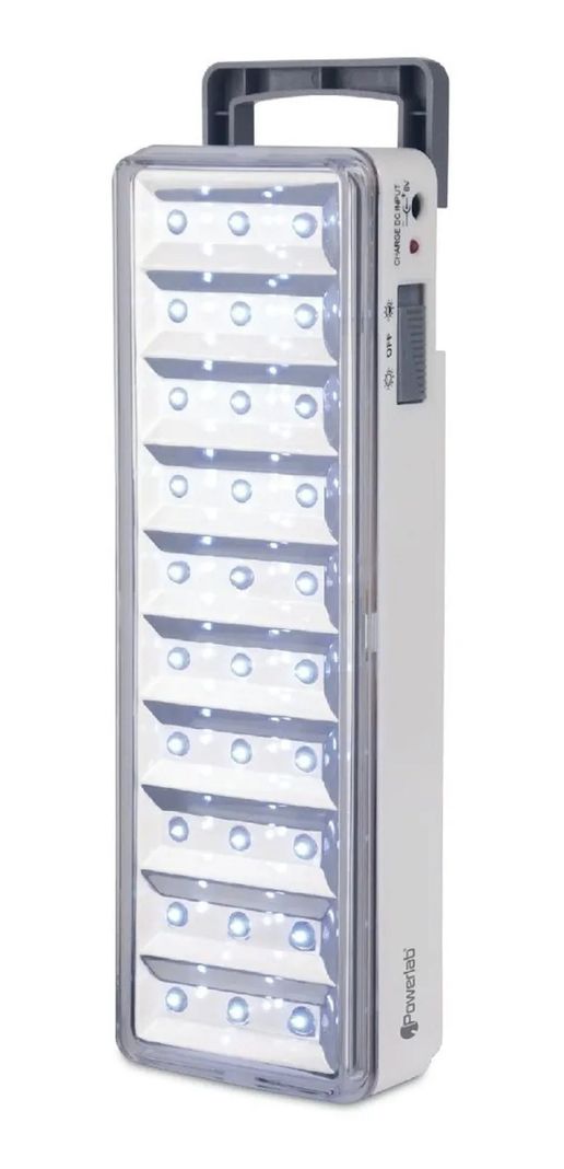 LAMPARA DE EMERGENCIA 30 LUCES LED POWERLAB-0