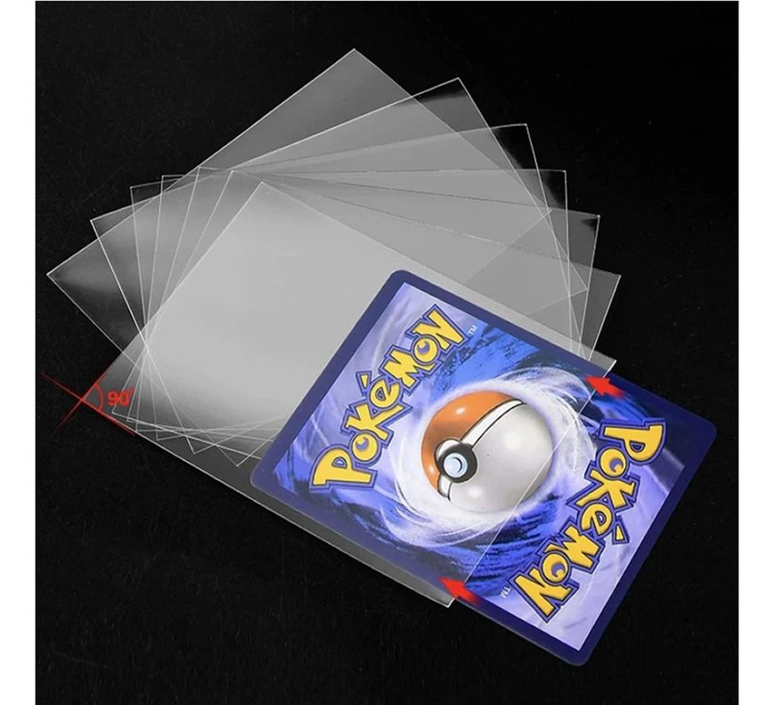 300 Fundas Protectoras Cartas Tcg Ajuste Perfecto 66x91mm-4
