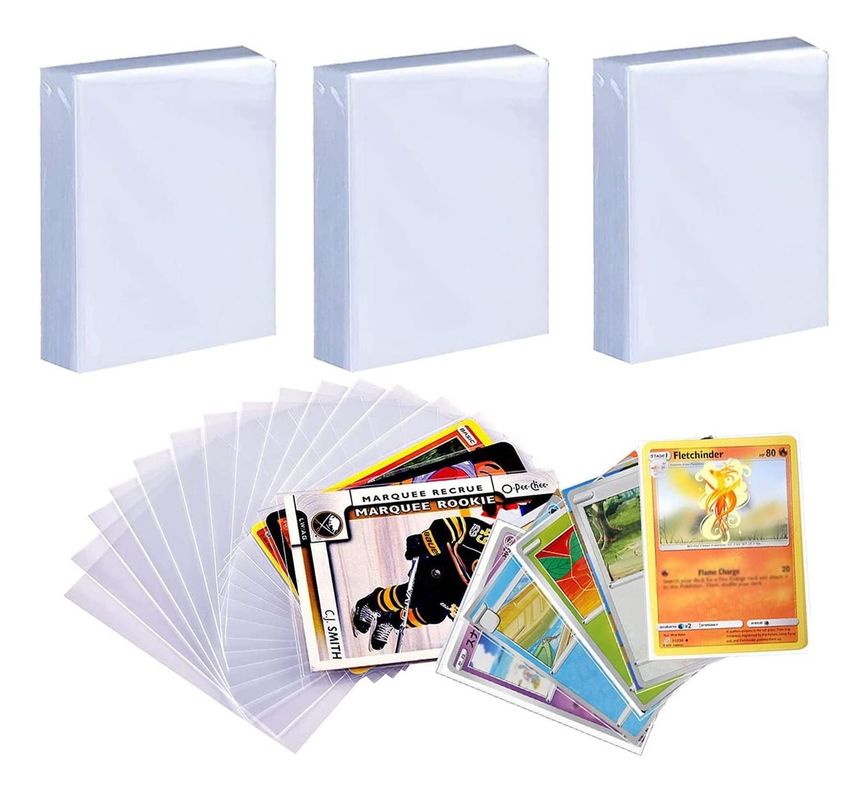 100 Fundas Protectoras Cartas Tcg Ajuste Perfecto 66x91mm-0
