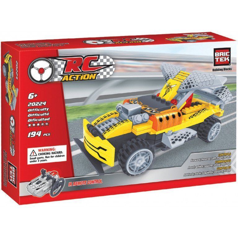 Brictek Rc Action Auto Sport 194 Piezas Con Control-0