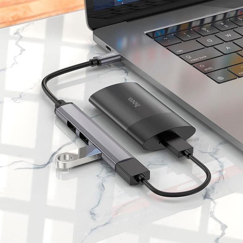 Hub Usb Hoco Premium Hb26 4 En 1 3.0-2