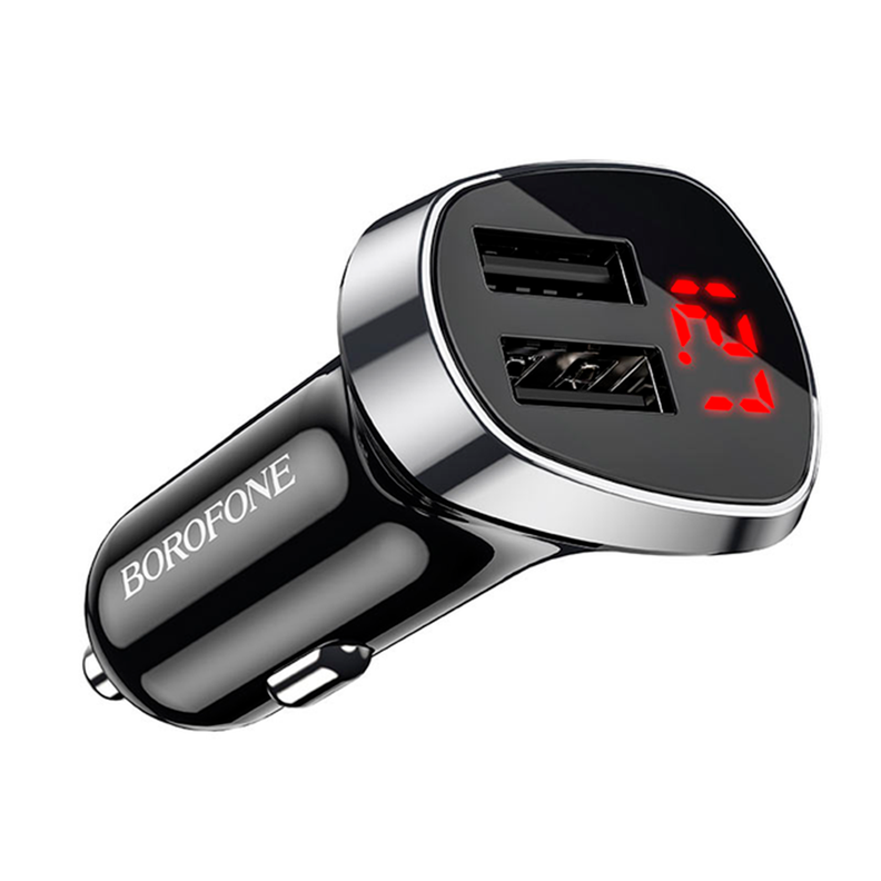 ADAPTADOR AUTO 12W 2.4A CON PANTALLA BZ15	-1