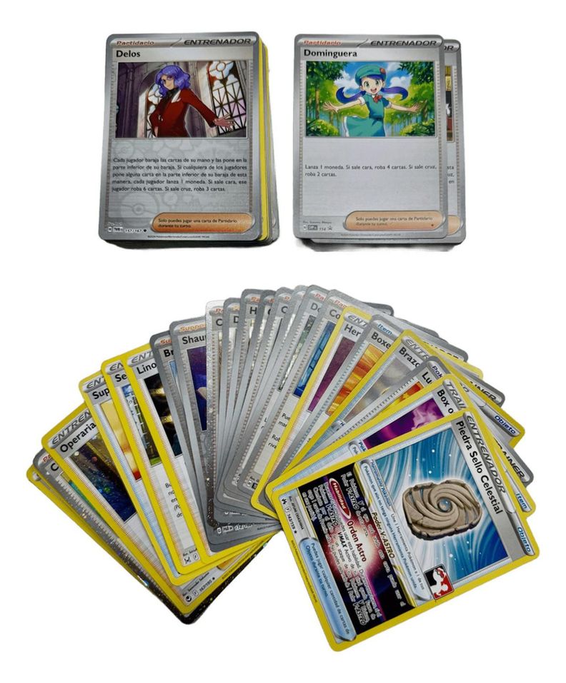 Cartas Originales Pokemon 50 Entrenadores Sin Repetir-0