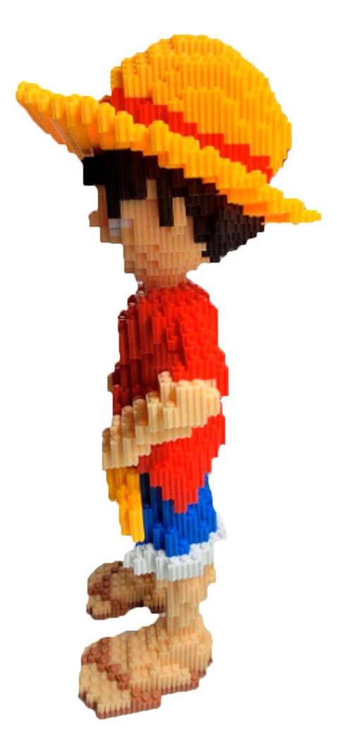Armable 3d Micro Blocks Luffy Grande 36cm 7450 Piezas-1