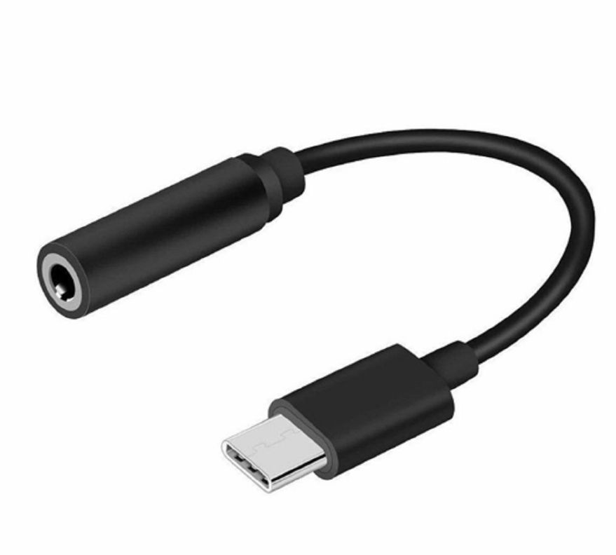 Adaptador Tipo C A Plug 3.5 Dm Negro-0