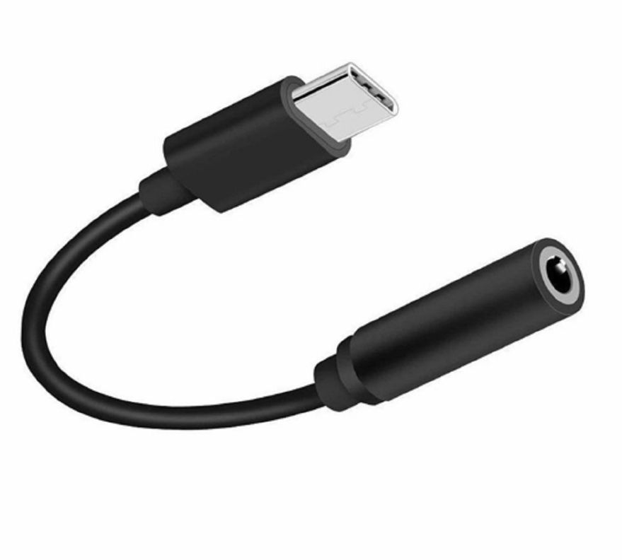 Adaptador Tipo C A Plug 3.5 Dm Negro-1